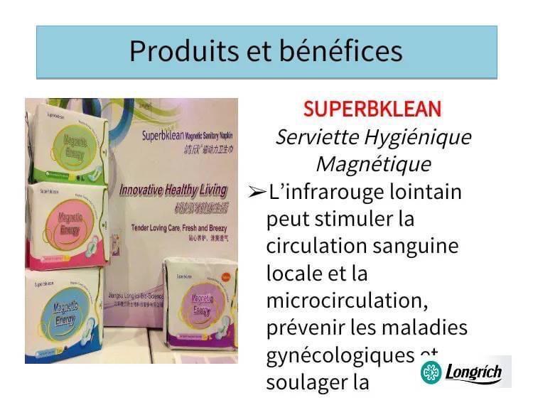 SERVIETTE HYGIENIQUE MAGNETIQUE SUPERBKLEAN